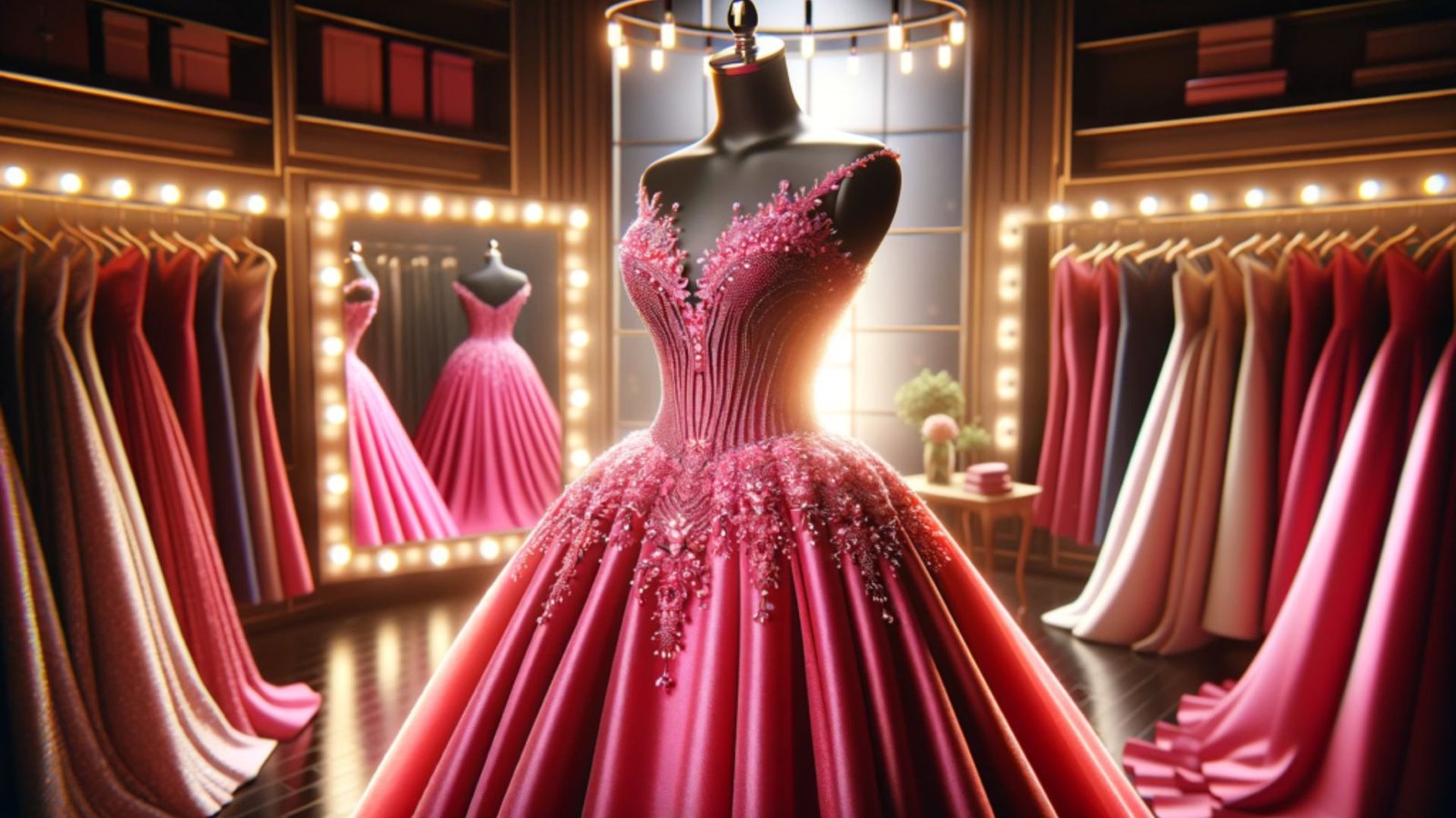 A Closet Full of Pink Pageant Dresses